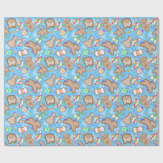 Native American Gingerbread Wrapping Paper