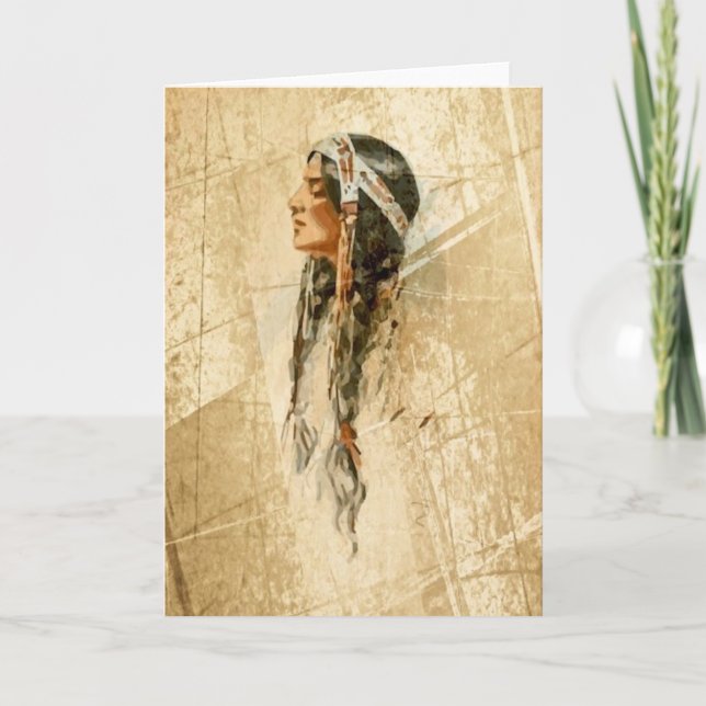 Native American Greeting Card (Front)