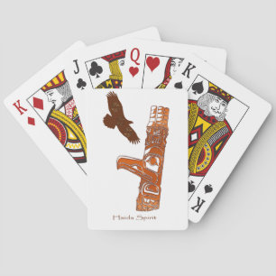 Native American Haida Totem Pole Card Deck