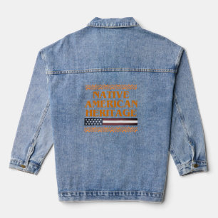 Native American heritage Denim Jacket