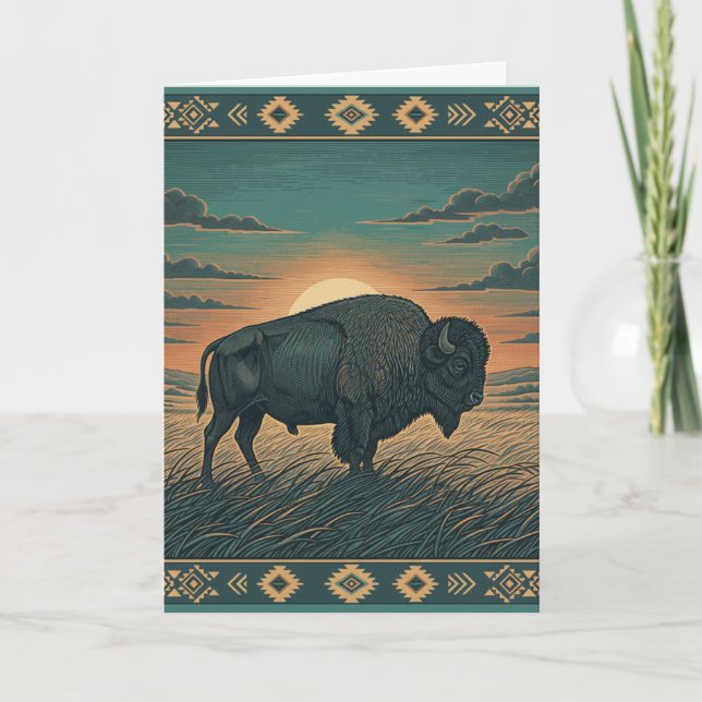 Native american heritage Greeting  Card (Front)