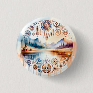 Native American Heritage Month 1 Inch Round Button