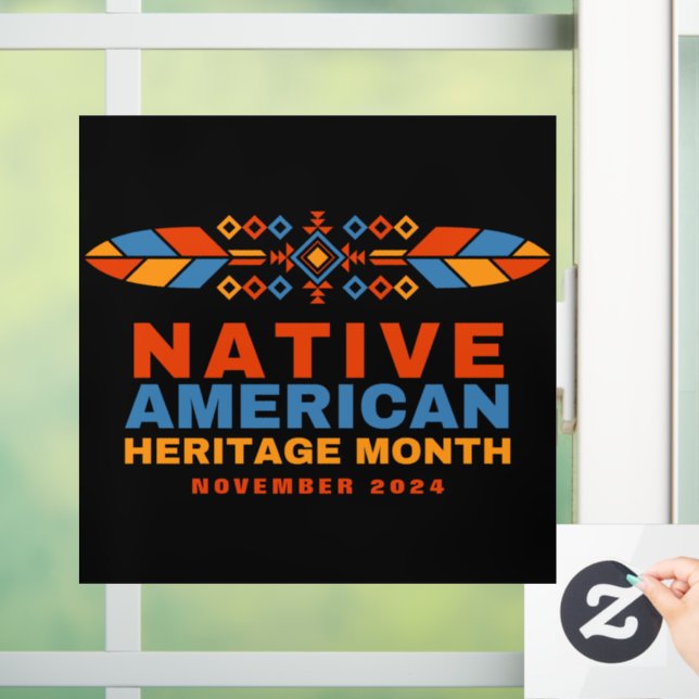 Native American Heritage Month 2025 Window Cling (Home)