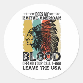 Native American Heritage Month Classic Round Sticker