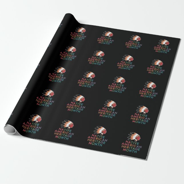 Native American Heritage Month Honouring Culture Wrapping Paper (Unrolled)
