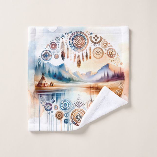 Native American Heritage Month Wash Cloth (Wash Cloth)