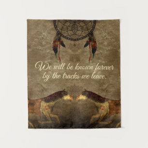 Native American Horses & Dream Catcher Tapestry