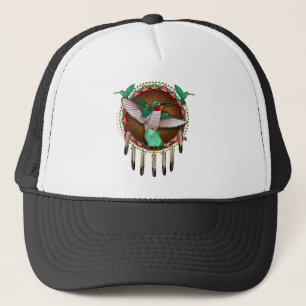 Native American hummingbird design Trucker Hat