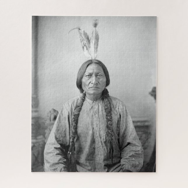 Native American Icon: Lakota Leader Sitting Bull   Jigsaw Puzzle (Vertical)