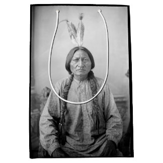 Native American Icon: Lakota Leader Sitting Bull   Medium Gift Bag