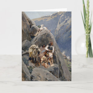 Native American Icons: Apache Warriors, US Cavalry Card