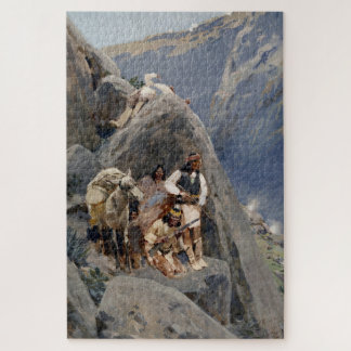 Native American Icons: Apache Warriors, US Cavalry Jigsaw Puzzle