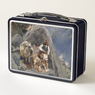 Native American Icons: Apache Warriors, US Cavalry Metal Lunch Box