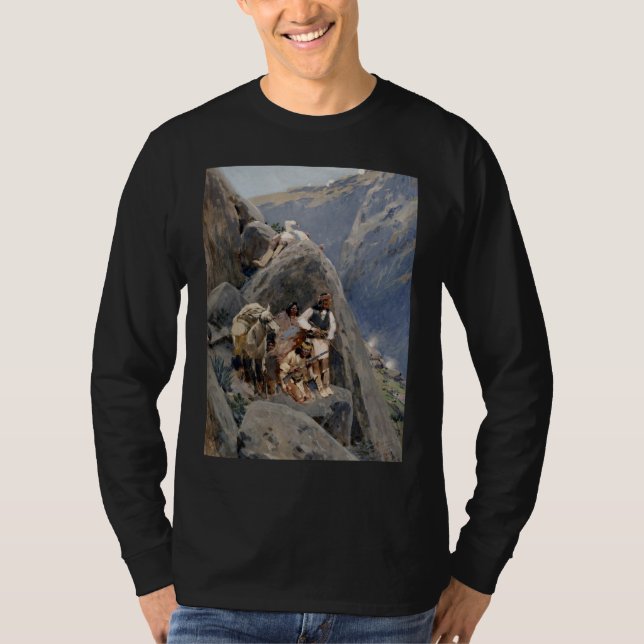 Native American Icons: Apache Warriors, US Cavalry T-Shirt (Front)