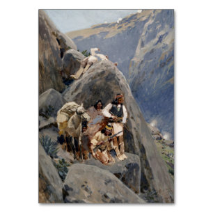 Native American Icons: Apache Warriors, US Cavalry Table Number