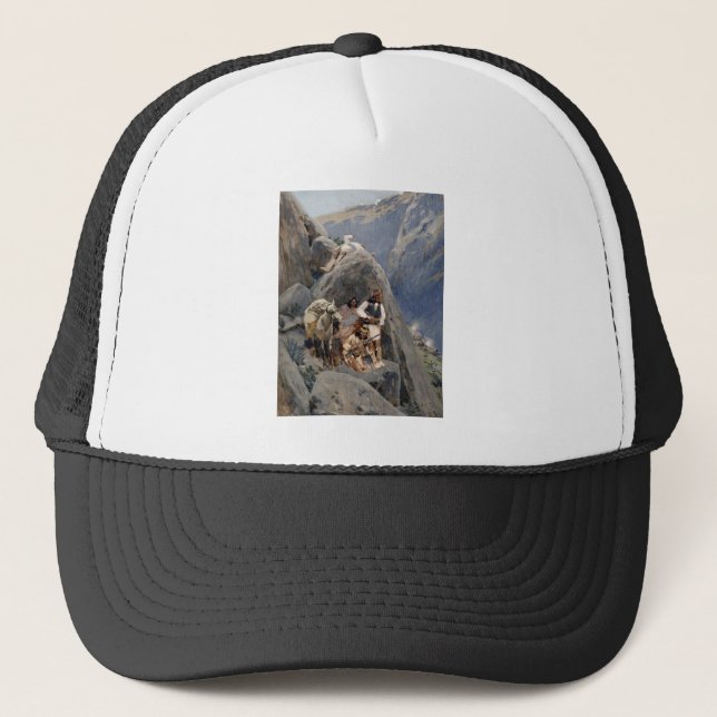 Native American Icons: Apache Warriors, US Cavalry Trucker Hat (Front)