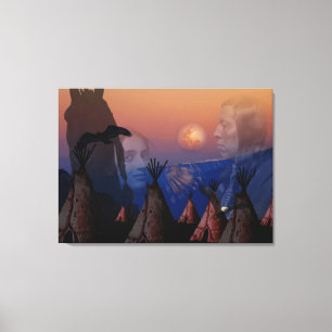 Native American Indian Chief Canvas Print