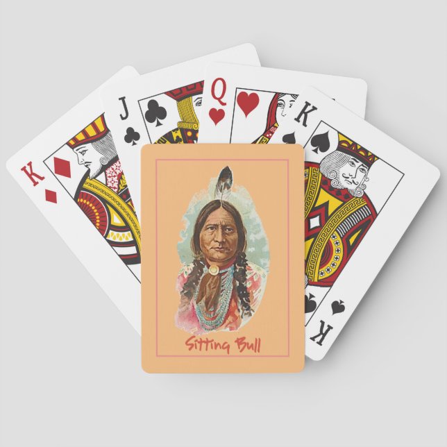 Native American Indian Chief Playing Cards (Back)