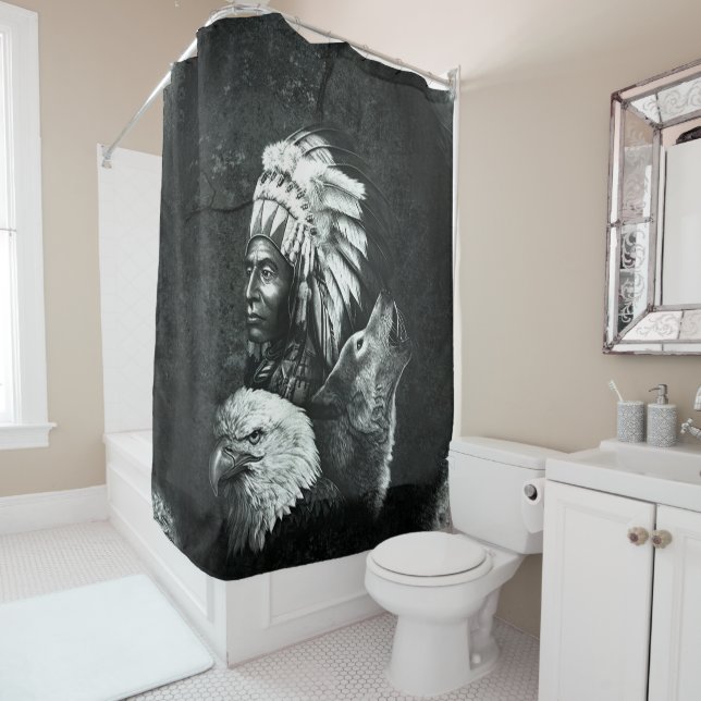 Native American Indian Chiefs Wolf Eagle 02 (In Situ)