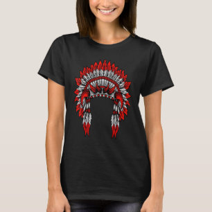 Native American Indian Headdress Costume Jewellery T-Shirt