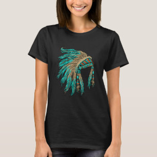 Native American Indian Headdress Costume Jewelry T-Shirt