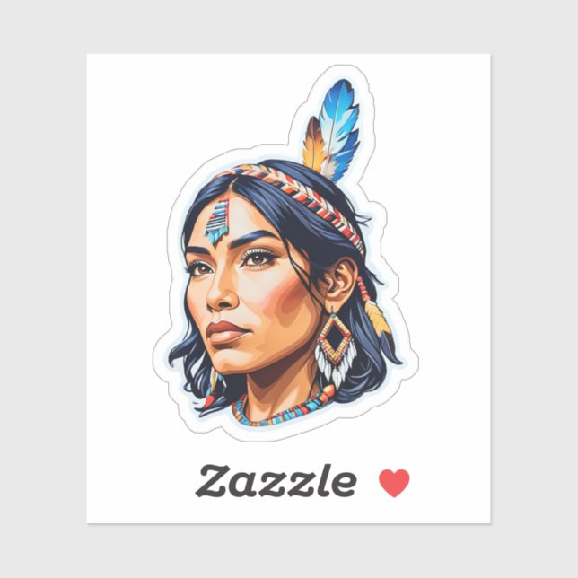 Native American Indian Lady (Sheet)