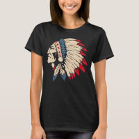 Native American Indian Skull Eagle Feather Headdre