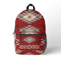 Native American Indian Southwest Pattern Red