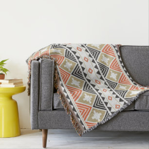 Native American Indian Southwest Pattern Throw Blanket
