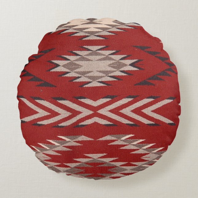 Native American Indian Southwest  Round Pillow (Front)