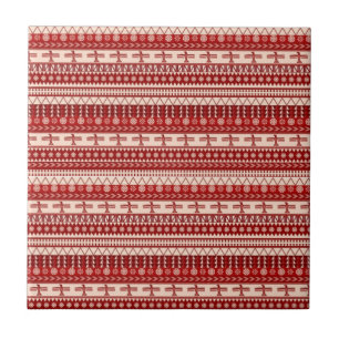 Native American Indian Thunderbird Pattern Tile