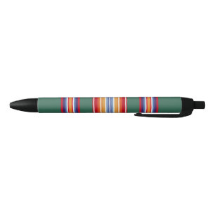 native american indian traditional textile motifs black ink pen