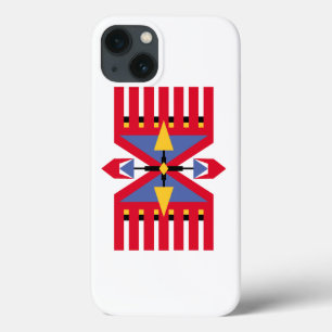 native american indian traditional textile motifs iPhone 13 case