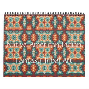 Native American Indian Tribal Pattern Art Calendar