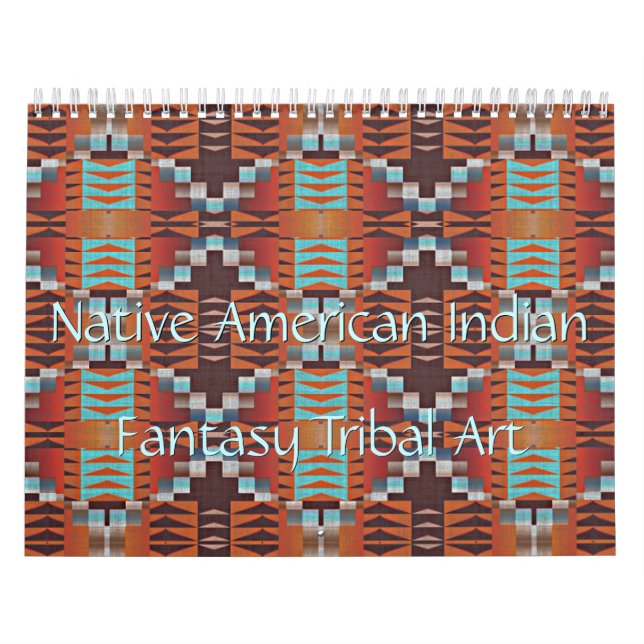 Native American Indian Tribal Pattern Art Calendar (Cover)