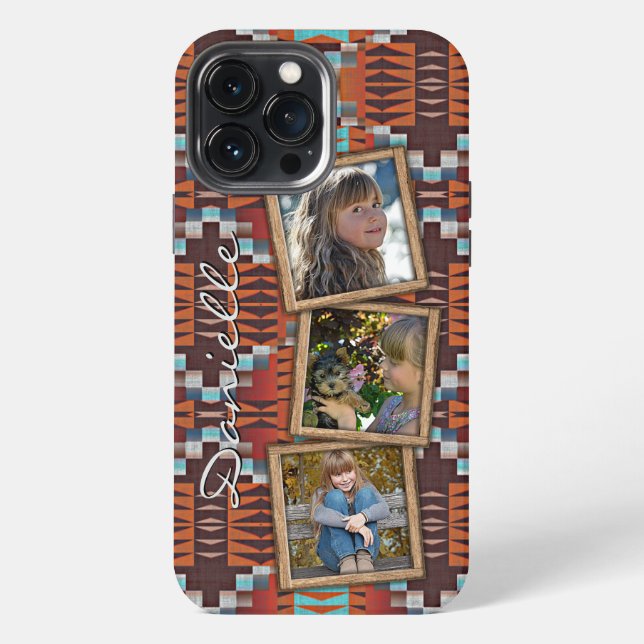 Native American Indian Tribal Pattern Custom iPhone Case (Back)