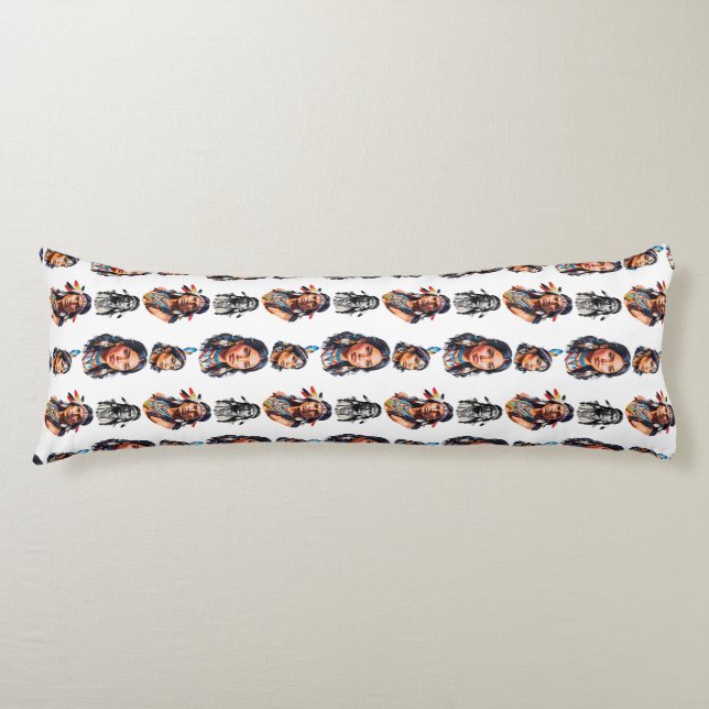 Native American Indian Tribe Pattern Design  Body Pillow (Front)