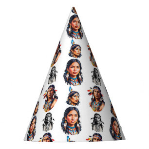 Native American Indian Tribe Pattern Design Party Hat