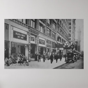 Native American Indian Vendors Seattle WA 1905 Poster