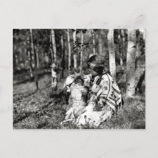 Native American Indian Vintage Portrait Postcard