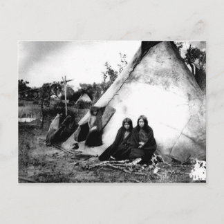 Native American Indian Vintage Portrait Postcard