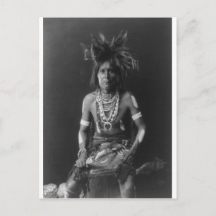 Native American Indian Vintage Portrait Postcard