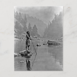 Native American Indian Vintage Portrait Postcard
