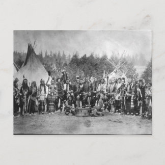 Native American Indian Vintage Portrait Postcard