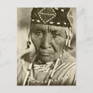 Native American Indian Vintage Portrait Postcard