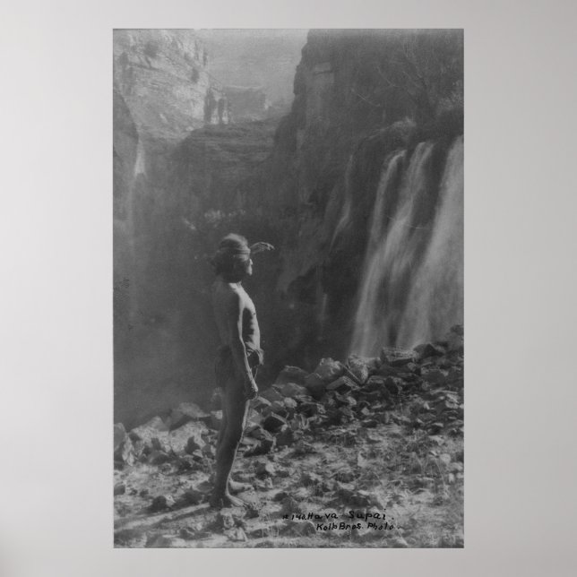 Native American Indian Vintage Portrait Poster (Front)