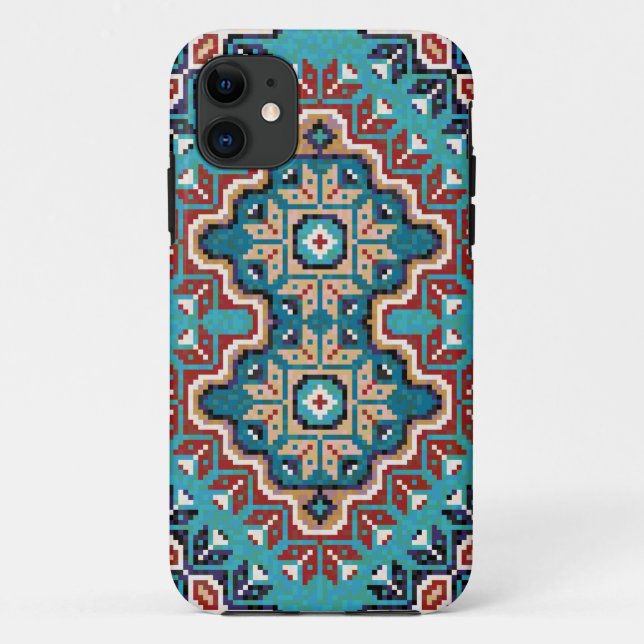 Native American Indians Navajo Mosaic Pattern Case (Back)