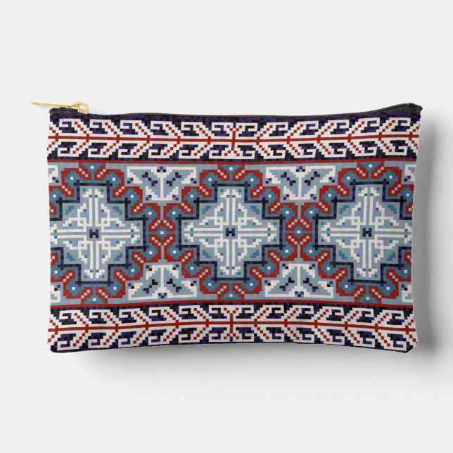 Native American Indians Navajo Pattern Accessory Pouch (Front)