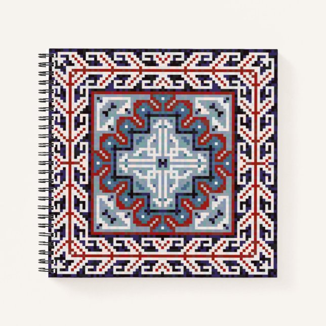 Native American Indians Navajo Pattern Notebook (Front)