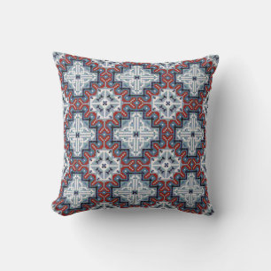 Native American Indians Navajo Pattern Throw Pillow